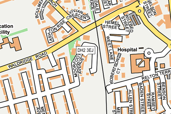 DH2 3EJ map - OS OpenMap – Local (Ordnance Survey) DH2 3EJ map - OS OpenMap – Local (Ordnance Survey)