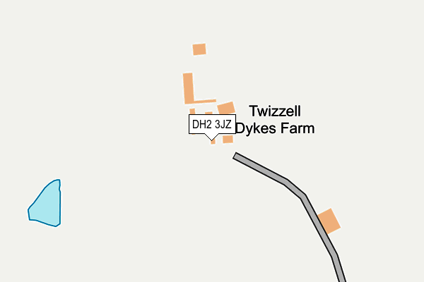 DH2 3JZ map - OS OpenMap – Local (Ordnance Survey) DH2 3JZ map - OS OpenMap – Local (Ordnance Survey)