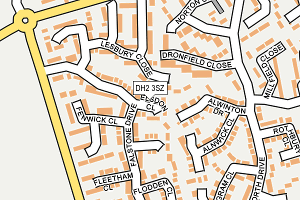 DH2 3SZ map - OS OpenMap – Local (Ordnance Survey) DH2 3SZ map - OS OpenMap – Local (Ordnance Survey)