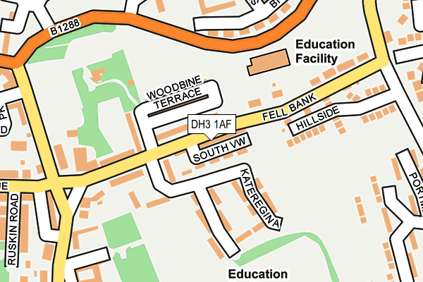 DH3 1AF map - OS OpenMap – Local (Ordnance Survey) DH3 1AF map - OS OpenMap – Local (Ordnance Survey)