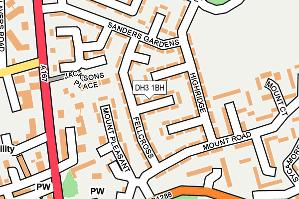 DH3 1BH map - OS OpenMap – Local (Ordnance Survey) DH3 1BH map - OS OpenMap – Local (Ordnance Survey)