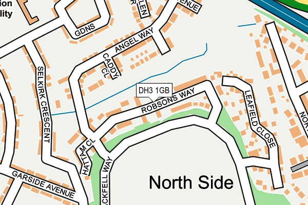 DH3 1GB map - OS OpenMap – Local (Ordnance Survey)