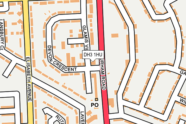 DH3 1HU map - OS OpenMap – Local (Ordnance Survey) DH3 1HU map - OS OpenMap – Local (Ordnance Survey)