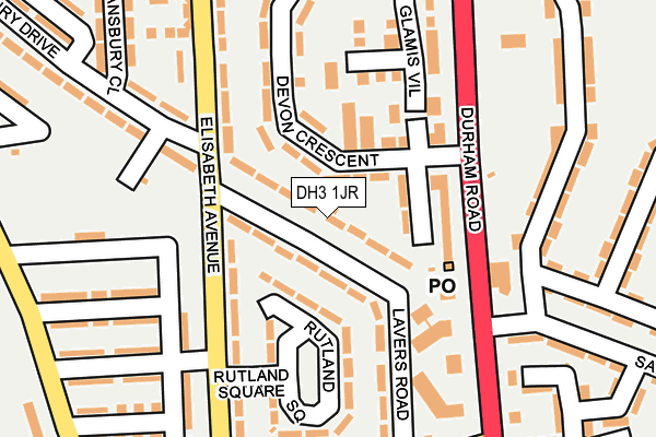 DH3 1JR map - OS OpenMap – Local (Ordnance Survey) DH3 1JR map - OS OpenMap – Local (Ordnance Survey)