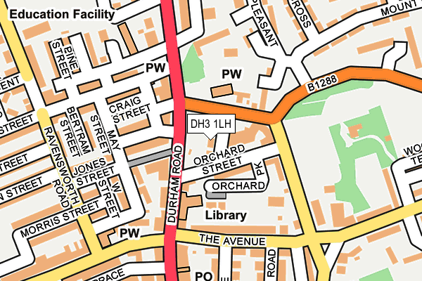 DH3 1LH map - OS OpenMap – Local (Ordnance Survey) DH3 1LH map - OS OpenMap – Local (Ordnance Survey)