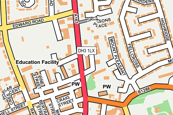 DH3 1LX map - OS OpenMap – Local (Ordnance Survey) DH3 1LX map - OS OpenMap – Local (Ordnance Survey)