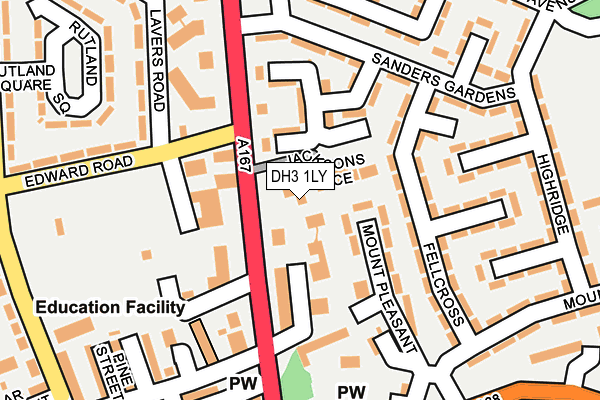 DH3 1LY map - OS OpenMap – Local (Ordnance Survey) DH3 1LY map - OS OpenMap – Local (Ordnance Survey)