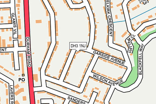 DH3 1NJ map - OS OpenMap – Local (Ordnance Survey) DH3 1NJ map - OS OpenMap – Local (Ordnance Survey)