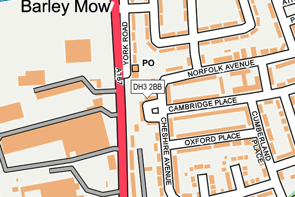 DH3 2BB map - OS OpenMap – Local (Ordnance Survey) DH3 2BB map - OS OpenMap – Local (Ordnance Survey)