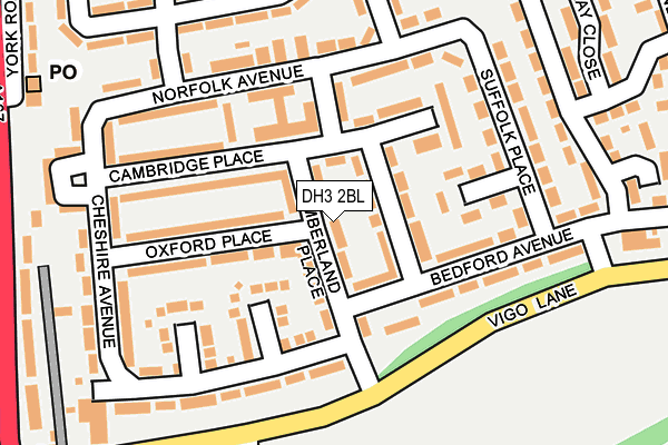 DH3 2BL map - OS OpenMap – Local (Ordnance Survey) DH3 2BL map - OS OpenMap – Local (Ordnance Survey)