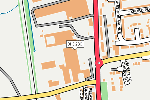 DH3 2BQ map - OS OpenMap – Local (Ordnance Survey) DH3 2BQ map - OS OpenMap – Local (Ordnance Survey)