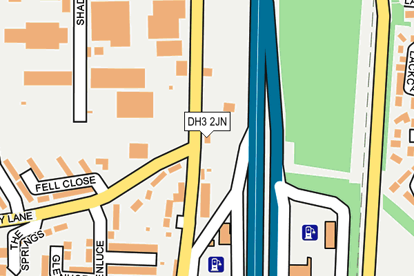 DH3 2JN map - OS OpenMap – Local (Ordnance Survey) DH3 2JN map - OS OpenMap – Local (Ordnance Survey)