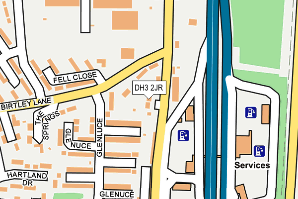DH3 2JR map - OS OpenMap – Local (Ordnance Survey) DH3 2JR map - OS OpenMap – Local (Ordnance Survey)