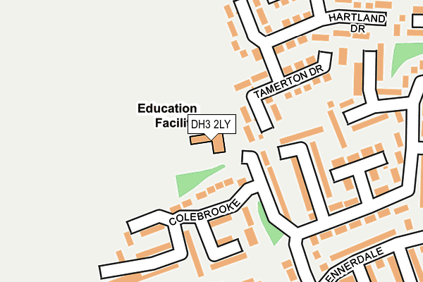 DH3 2LY map - OS OpenMap – Local (Ordnance Survey) DH3 2LY map - OS OpenMap – Local (Ordnance Survey)