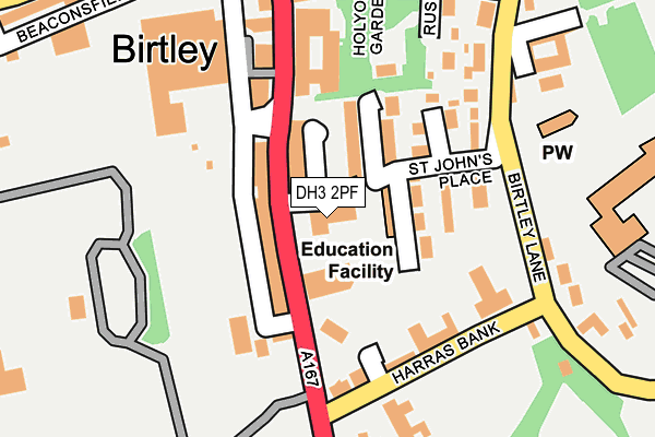 DH3 2PF map - OS OpenMap – Local (Ordnance Survey) DH3 2PF map - OS OpenMap – Local (Ordnance Survey)