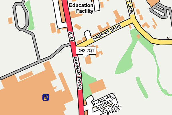 DH3 2QT map - OS OpenMap – Local (Ordnance Survey) DH3 2QT map - OS OpenMap – Local (Ordnance Survey)