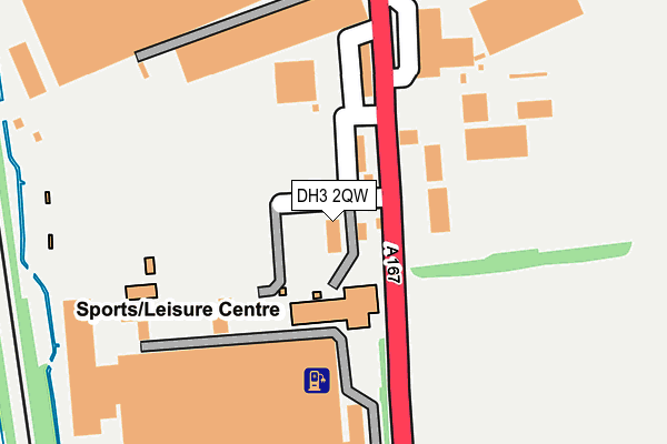 DH3 2QW map - OS OpenMap – Local (Ordnance Survey) DH3 2QW map - OS OpenMap – Local (Ordnance Survey)