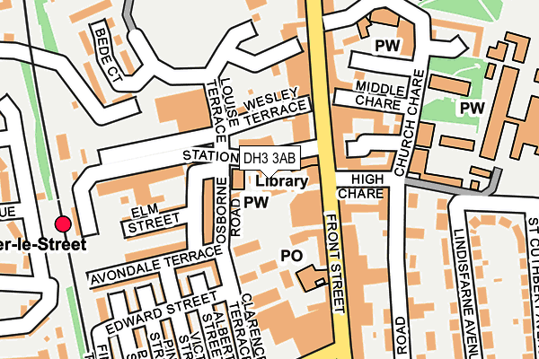 DH3 3AB map - OS OpenMap – Local (Ordnance Survey) DH3 3AB map - OS OpenMap – Local (Ordnance Survey)