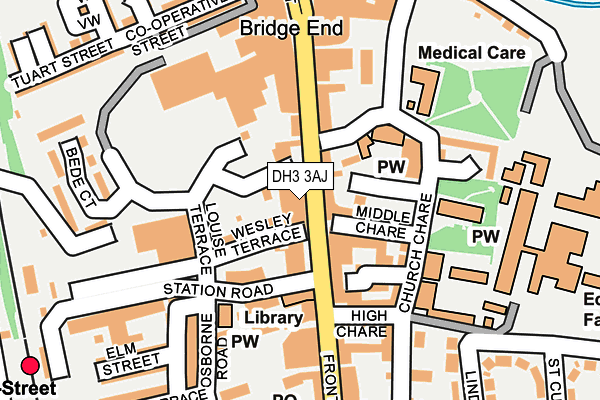 DH3 3AJ map - OS OpenMap – Local (Ordnance Survey) DH3 3AJ map - OS OpenMap – Local (Ordnance Survey)