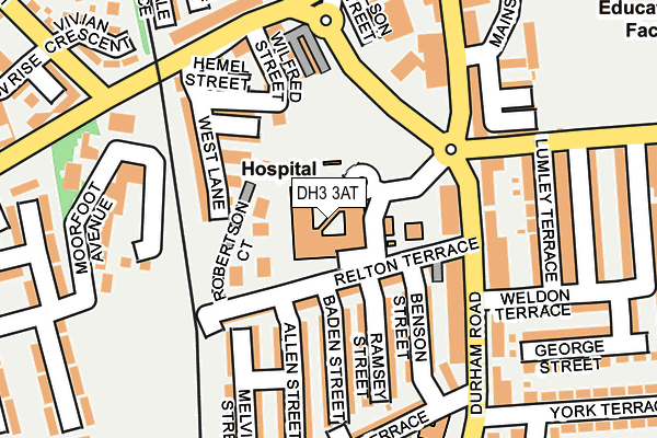 DH3 3AT map - OS OpenMap – Local (Ordnance Survey) DH3 3AT map - OS OpenMap – Local (Ordnance Survey)