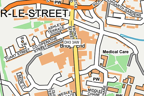 DH3 3AW map - OS OpenMap – Local (Ordnance Survey) DH3 3AW map - OS OpenMap – Local (Ordnance Survey)