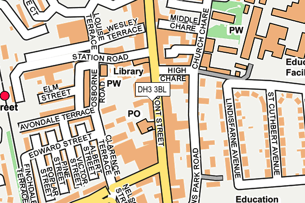 DH3 3BL map - OS OpenMap – Local (Ordnance Survey) DH3 3BL map - OS OpenMap – Local (Ordnance Survey)
