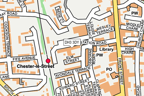 DH3 3DY map - OS OpenMap – Local (Ordnance Survey) DH3 3DY map - OS OpenMap – Local (Ordnance Survey)