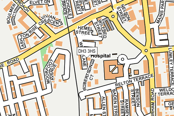 DH3 3HS map - OS OpenMap – Local (Ordnance Survey) DH3 3HS map - OS OpenMap – Local (Ordnance Survey)