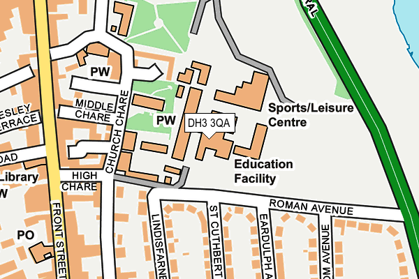 DH3 3QA map - OS OpenMap – Local (Ordnance Survey) DH3 3QA map - OS OpenMap – Local (Ordnance Survey)