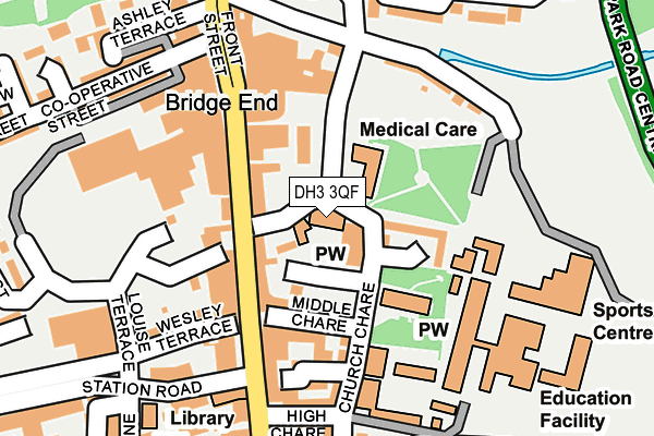 DH3 3QF map - OS OpenMap – Local (Ordnance Survey) DH3 3QF map - OS OpenMap – Local (Ordnance Survey)