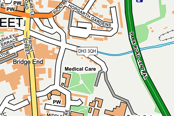 DH3 3QH map - OS OpenMap – Local (Ordnance Survey) DH3 3QH map - OS OpenMap – Local (Ordnance Survey)