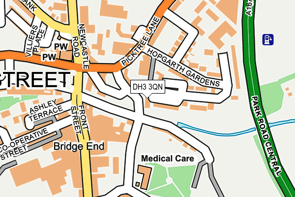 DH3 3QN map - OS OpenMap – Local (Ordnance Survey) DH3 3QN map - OS OpenMap – Local (Ordnance Survey)