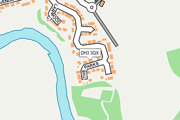 DH3 3QX map - OS OpenMap – Local (Ordnance Survey) DH3 3QX map - OS OpenMap – Local (Ordnance Survey)