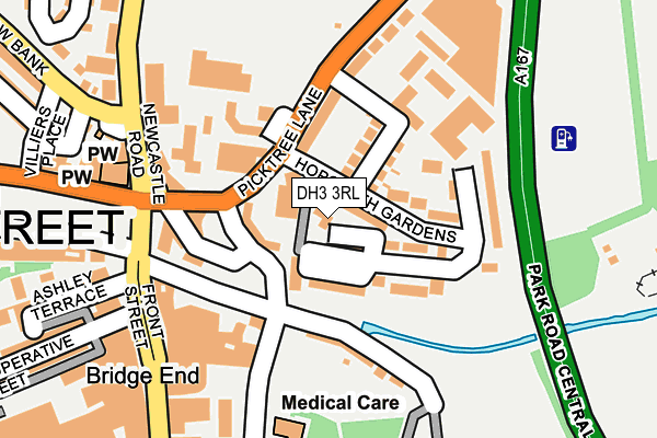DH3 3RL map - OS OpenMap – Local (Ordnance Survey) DH3 3RL map - OS OpenMap – Local (Ordnance Survey)