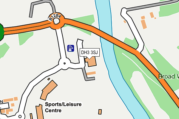 DH3 3SJ map - OS OpenMap – Local (Ordnance Survey) DH3 3SJ map - OS OpenMap – Local (Ordnance Survey)