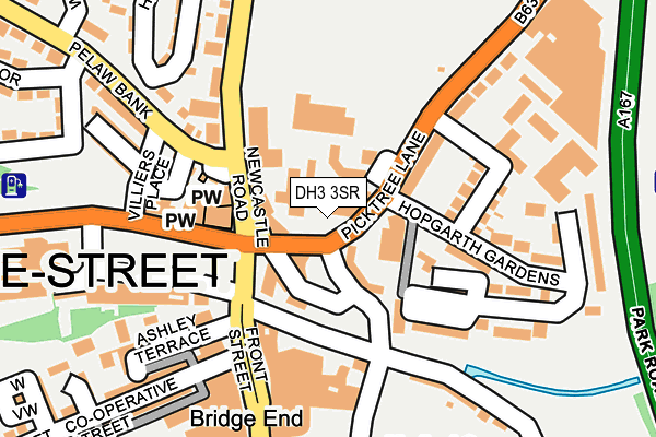 DH3 3SR map - OS OpenMap – Local (Ordnance Survey) DH3 3SR map - OS OpenMap – Local (Ordnance Survey)