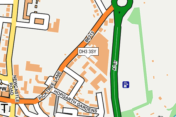 DH3 3SY map - OS OpenMap – Local (Ordnance Survey) DH3 3SY map - OS OpenMap – Local (Ordnance Survey)
