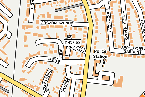 DH3 3UQ map - OS OpenMap – Local (Ordnance Survey) DH3 3UQ map - OS OpenMap – Local (Ordnance Survey)