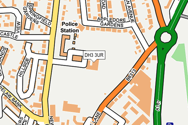 DH3 3UR map - OS OpenMap – Local (Ordnance Survey) DH3 3UR map - OS OpenMap – Local (Ordnance Survey)