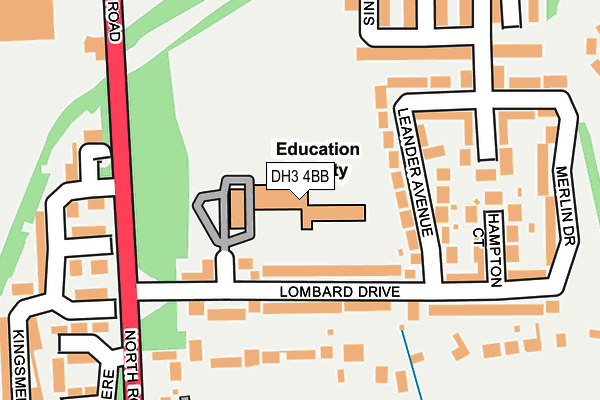 DH3 4BB map - OS OpenMap – Local (Ordnance Survey) DH3 4BB map - OS OpenMap – Local (Ordnance Survey)