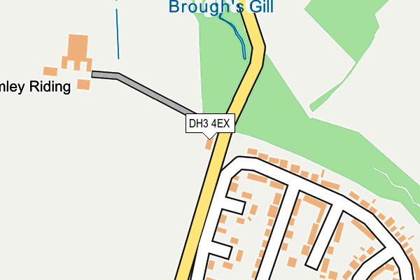 DH3 4EX map - OS OpenMap – Local (Ordnance Survey) DH3 4EX map - OS OpenMap – Local (Ordnance Survey)