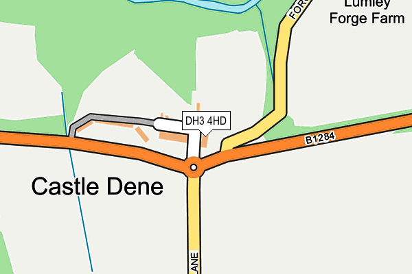 DH3 4HD map - OS OpenMap – Local (Ordnance Survey) DH3 4HD map - OS OpenMap – Local (Ordnance Survey)