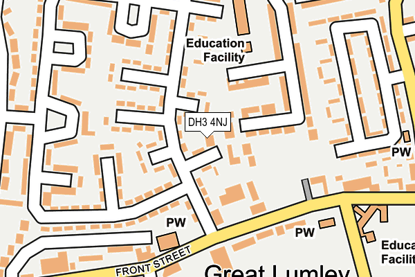 DH3 4NJ map - OS OpenMap – Local (Ordnance Survey) DH3 4NJ map - OS OpenMap – Local (Ordnance Survey)