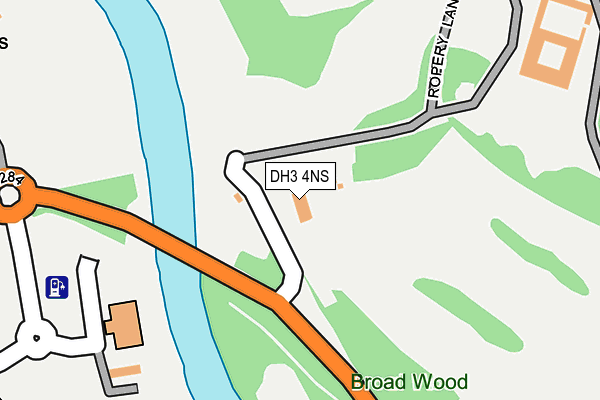 DH3 4NS map - OS OpenMap – Local (Ordnance Survey) DH3 4NS map - OS OpenMap – Local (Ordnance Survey)