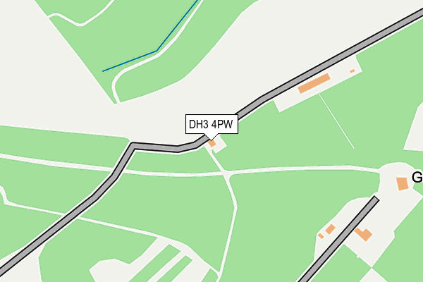 DH3 4PW map - OS OpenMap – Local (Ordnance Survey) DH3 4PW map - OS OpenMap – Local (Ordnance Survey)