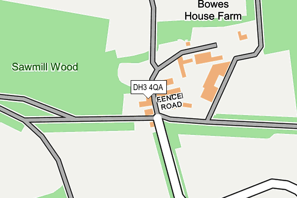 DH3 4QA map - OS OpenMap – Local (Ordnance Survey) DH3 4QA map - OS OpenMap – Local (Ordnance Survey)