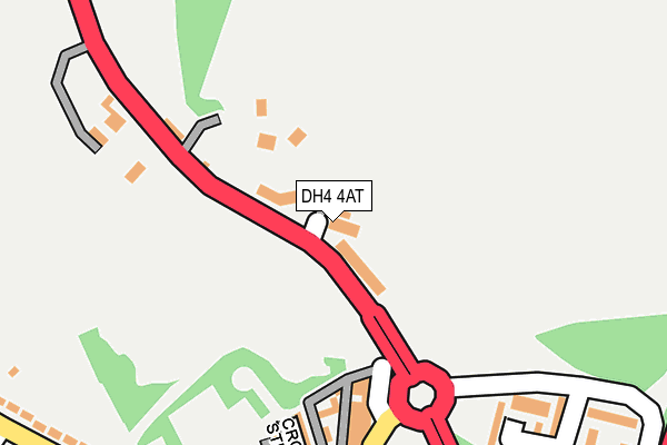 DH4 4AT map - OS OpenMap – Local (Ordnance Survey) DH4 4AT map - OS OpenMap – Local (Ordnance Survey)