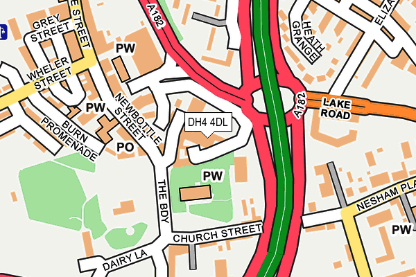 DH4 4DL map - OS OpenMap – Local (Ordnance Survey) DH4 4DL map - OS OpenMap – Local (Ordnance Survey)