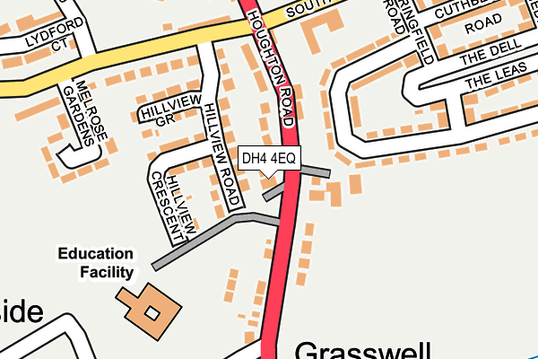 DH4 4EQ map - OS OpenMap – Local (Ordnance Survey) DH4 4EQ map - OS OpenMap – Local (Ordnance Survey)