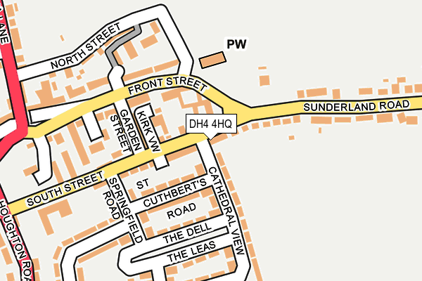 DH4 4HQ map - OS OpenMap – Local (Ordnance Survey) DH4 4HQ map - OS OpenMap – Local (Ordnance Survey)